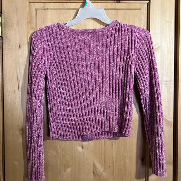 Pink Zip Up Sweater - Picture 3 of 3